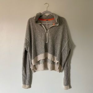 Free People zip up orange piping